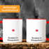 Kaffee-Tasse Rentier Rudolph im Schneesturm Weihnachtstasse lustig Meme Witz MoonWorks®preview