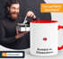 Kaffee-Tasse Rentier Rudolph im Schneesturm Weihnachtstasse lustig Meme Witz MoonWorks®preview