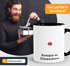 Kaffee-Tasse Rentier Rudolph im Schneesturm Weihnachtstasse lustig Meme Witz MoonWorks®preview