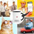 Kaffee-Tasse Rentier Rudolph im Schneesturm Weihnachtstasse lustig Meme Witz MoonWorks®preview