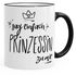 Kaffee-Tasse Sag einfach Prinzessin zu mir Tasse mit farbiger Kante MoonWorks®preview