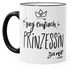 Kaffee-Tasse Sag einfach Prinzessin zu mir Tasse mit farbiger Kante MoonWorks®preview