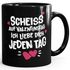 Kaffee-Tasse Scheiss auf Valentinstag Geschenk Liebe für sie und ihn Mann Frau Spruch lustig Moonworks®preview