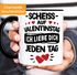 Kaffee-Tasse Scheiss auf Valentinstag Geschenk Sprüche Liebe lustig Liebeserklärung  Mann Frau Moonworks®preview