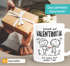 Kaffee-Tasse Scheiß auf Valentinstag ich liebe dich jeden Tag personalisiert mit Namen Geschenk Liebe SpecialMe®preview