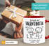 Kaffee-Tasse Scheiß auf Valentinstag ich liebe dich jeden Tag personalisiert mit Namen Geschenk Liebe SpecialMe®preview