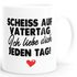 Kaffee-Tasse Scheiss auf Vatertag, wir lieben dich jeden Tag lustige Geschenke für Papa Kinder Sprüche  SpecialMe®preview