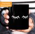 Kaffee-Tasse Schlafende Augen Wimpern Eye Lashes Müde Schlafen Mascara MoonWorks®preview