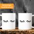 Kaffee-Tasse Schlafende Augen Wimpern Eye Lashes Müde Schlafen Mascara MoonWorks®preview