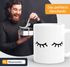 Kaffee-Tasse Schlafende Augen Wimpern Eye Lashes Müde Schlafen Mascara MoonWorks®preview