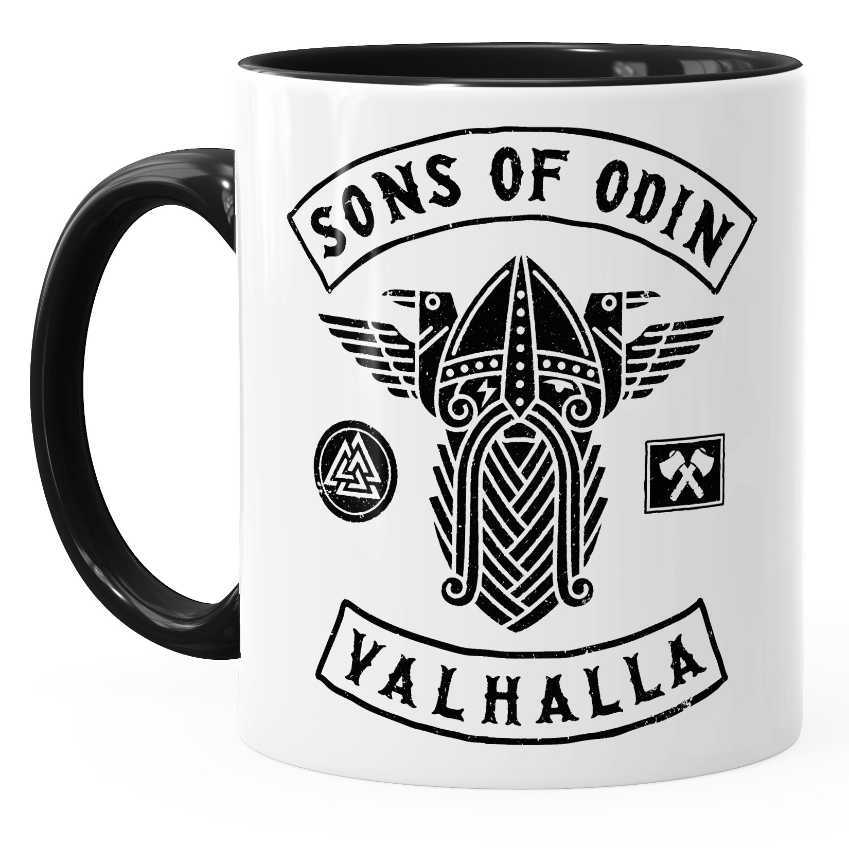 Canotta Uomo MoonWorks Sons Of Odin - Vichingo Valhalla, Slim Fit, 100% Cotone, Taglia L - 4