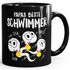 Kaffee-Tasse Sperma personalisierte Geschenke mit Namen Papa beste Schwimmer Kinder Moonworks®preview