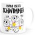 Kaffee-Tasse Sperma personalisierte Geschenke mit Namen Papa beste Schwimmer Kinder Moonworks®preview