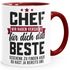 Kaffee-Tasse Spruch Chef Wir haben versucht das beste Geschenk für dich zu finden Kaffeebecher lustig Bürotasse Moonworks®preview