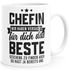 Kaffee-Tasse Spruch Chefin Wir haben versucht das beste Geschenk für dich zu finden Kaffeebecher lustig Bürotasse Moonworks®preview
