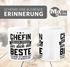 Kaffee-Tasse Spruch Chefin Wir haben versucht das beste Geschenk für dich zu finden Kaffeebecher lustig Bürotasse Moonworks®preview