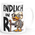Kaffee-Tasse Spruch Endlich in Rente Ente lustiges Geschenk Rentner Ruhestand MoonWorks®preview