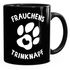 Kaffee-Tasse Spruch Frauchens Trinknapf Hundepfote-Motiv Becher Bürotasse Tasse Hundeliebhaber MoonWorks®preview