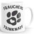 Kaffee-Tasse Spruch Frauchens Trinknapf Hundepfote-Motiv Becher Bürotasse Tasse Hundeliebhaber MoonWorks®preview