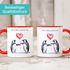 Kaffee-Tasse Spruch Geschenk Liebe Mein Herz gehört Dir Luftballon Geschenkidee Mann Frau Valentinstag SpecialMe®preview