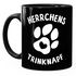 Kaffee-Tasse Spruch Herrchens Trinknapf Hundepfote-Motiv Becher Bürotasse Tasse Hunde-Liebhaber MoonWorks®preview