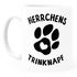 Kaffee-Tasse Spruch Herrchens Trinknapf Hundepfote-Motiv Becher Bürotasse Tasse Hunde-Liebhaber MoonWorks®preview