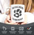 Kaffee-Tasse Spruch Herrchens Trinknapf Hundepfote-Motiv Becher Bürotasse Tasse Hunde-Liebhaber MoonWorks®preview