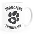 Kaffee-Tasse Spruch Herrchens Trinknapf Hundepfote-Motiv Becher Bürotasse Tasse Hunde-Liebhaber MoonWorks®preview