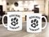 Kaffee-Tasse Spruch Herrchens Trinknapf Hundepfote-Motiv Becher Bürotasse Tasse Hunde-Liebhaber MoonWorks®preview