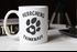 Kaffee-Tasse Spruch Herrchens Trinknapf Hundepfote-Motiv Becher Bürotasse Tasse Hunde-Liebhaber MoonWorks®preview