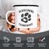 Kaffee-Tasse Spruch Herrchens Trinknapf Hundepfote-Motiv Becher Bürotasse Tasse Hundeliebhaber MoonWorks®preview