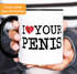 Kaffee-Tasse Spruch I love my Penis/Pimmel Boobs I love your Boobs/Penis Bürotasse lustige ironische Kaffeebecher MoonWorks®preview
