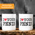 Kaffee-Tasse Spruch I love my Penis/Pimmel Boobs I love your Boobs/Penis Bürotasse lustige ironische Kaffeebecher MoonWorks®preview