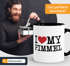 Kaffee-Tasse Spruch I love my Penis/Pimmel Boobs I love your Boobs/Penis Bürotasse lustige ironische Kaffeebecher MoonWorks®preview