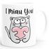 Kaffee-Tasse Spruch I miau you lustige Katze mit Herz Geschenk-Idee Partner Freund Freundin Katzenliebhaber Liebeserklärung SpecialMe®preview