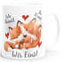 Kaffee-Tasse Spruch Ich Deins Du Meins Wir Eins Geschenk Liebe Valentinstag Jahrestag Fuchs SpecialMe®preview