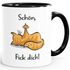 Kaffee-Tasse Spruch Katze Sarkasmus Schön Fick Dich! Kein Bock Büro lustige Kaffeebecher MoonWorks®preview
