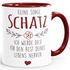 Kaffee-Tasse Spruch Keine Sorge Schatz ich werde dich für den Rest deines Lebens nerven Geschenk Hochzeitstag Partner Liebe Moonworks®preview