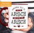Kaffee-Tasse Spruch Manchmal bist du echt ein Arsch Geschenk Liebe Liebeserklärung ironisch Moonworks®preview