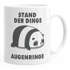 Moonworks® Panda-Liebestasse „Ich Deins Du Meins Wir Eins“ – 325 Ml, Bordeauxrot, Spülmaschinengeeignet