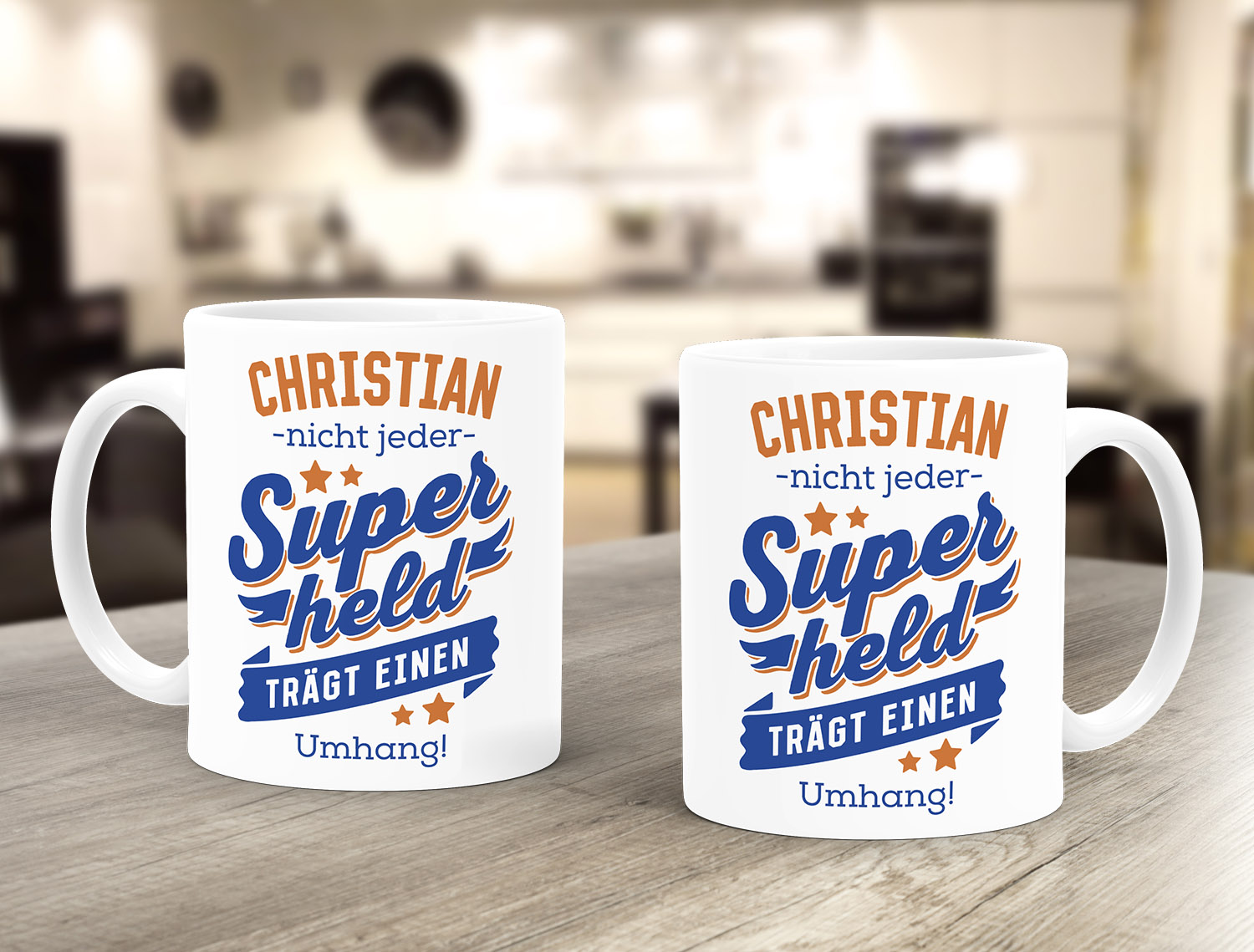SpecialMe Superhelden Tasse Mit Namen - Personalisierte Keramiktasse 'Nicht Jeder Superheld Trägt Einen Umhang'