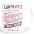 Kaffee-Tasse Superheld Spruch Nicht jeder Superheld trägt einen Umhang mit Namen persönliche Geschenke Danke SpecialMe®preview
