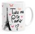Kaffee-Tasse Take me to Paris Geschenk-Tasse für Frau Freundin Tasse einfarbig MoonWorks®preview
