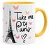 Kaffee-Tasse Take me to Paris Geschenk-Tasse für Frau Freundin Tasse mit Innenfarbe MoonWorks®preview