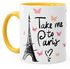 Kaffee-Tasse Take me to Paris Geschenk-Tasse für Frau Freundin Tasse mit Innenfarbe MoonWorks®preview