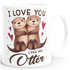 Kaffee-Tasse Valentinstag Geschenke Liebe Spruch I love you like no Otter Liebeserklärung SpecialMe®preview