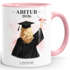 Kaffee-Tasse {variation3} 2026 Geschenk Abschluss für Frauen - Geschenkidee Absolventin personalisiert mit Name und Figur Keramikbecher SpecialMe® preview