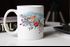Kaffee-Tasse Vogel Rotkehlchen Blumen Misteln Watercolor Bird Weihnachten Christmas Autiga®preview