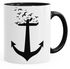 Kaffee-Tasse Vogelanker II Anchor Birds Tasse mit Innenfarbe Autiga®preview