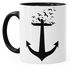 Kaffee-Tasse Vogelanker II Anchor Birds Tasse mit Innenfarbe Autiga®preview